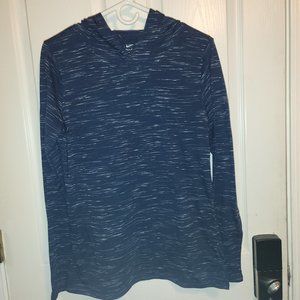 Nike Dri Fit blue thin hoodie
